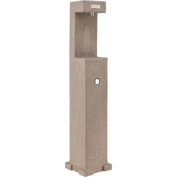 Global Industrial Outdoor Bottle Filling Station w/ Filter, Rotocast Granite Finish 603602F - main